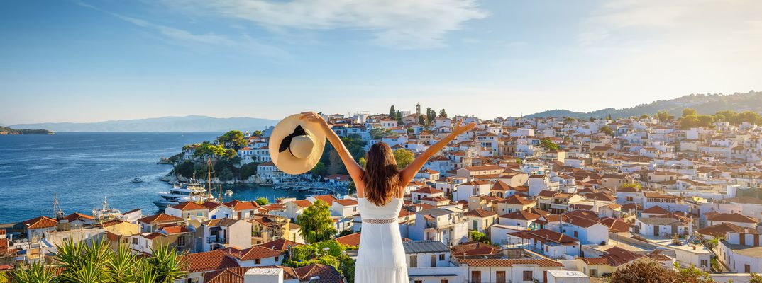 Frau in Skiathos