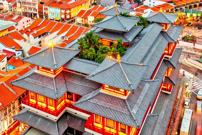 Buddha Tooth Relic Temple in Singapur