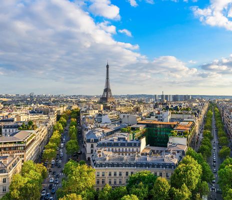 Blick auf die Stadt Paris