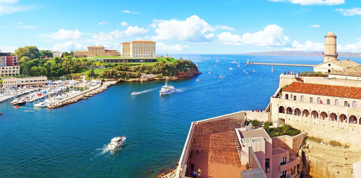 Hafen von Marseille in Frankreich