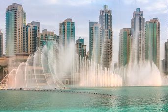 Wasserfontänen in Dubai