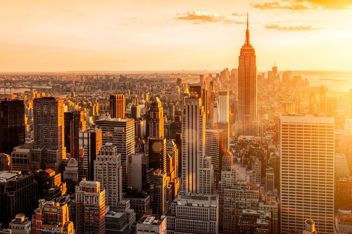 Sonnenuntergang in New York