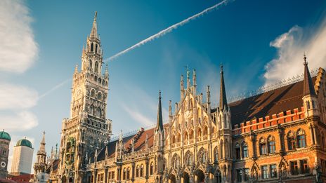 Blick auf Rathaus in München