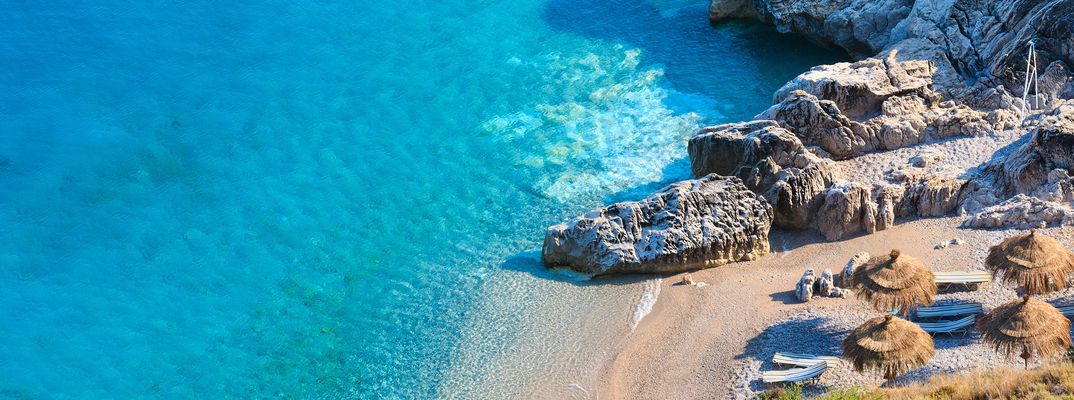 Kleine Bucht in Albanien
