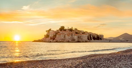 Blick auf Budva in Montenegro