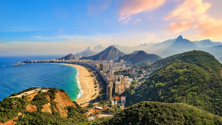 Küstenlinien Brasiliens in Rio de Janeiro