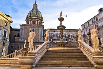 Palermo Brunnen Piazza Pretoria