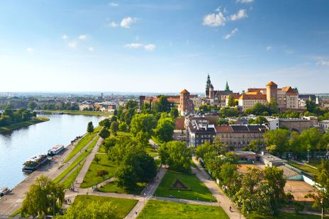 Blick auf Krakau