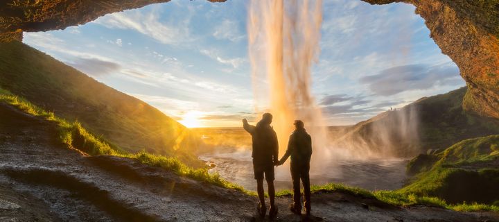 Seljalandsfoss-Wasserfall auf Island