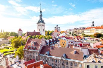 Blick über die Dächer von Tallinn