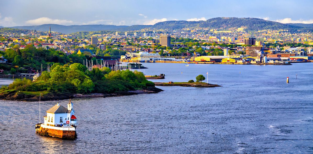 Hafen von Oslo in Norwegen