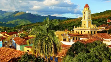 Blick auf die Kirche in Trinidad