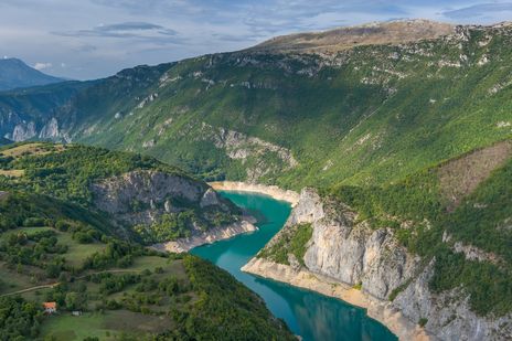 Piva-Stausee in Montenegro