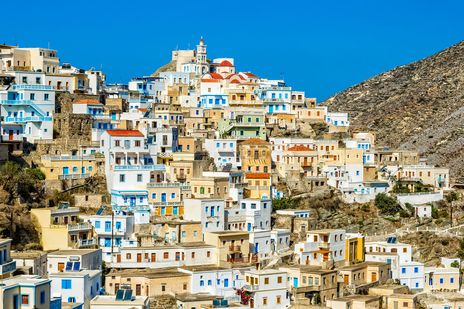 Olympos, Dorf auf der Insel Karpathos in Griechenland