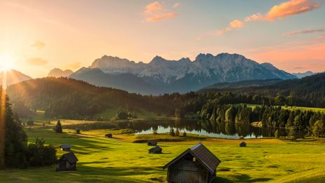 Landschaft von Garmisch Partenkirchen