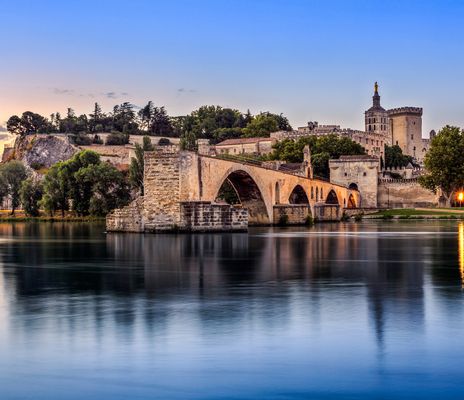 Fluss Avignon in Frankreich