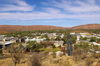 Blick auf Alice Springs, Australien