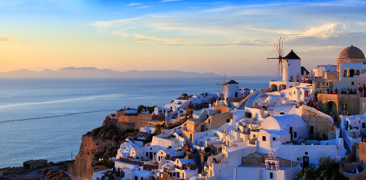 Blick auf Santorin