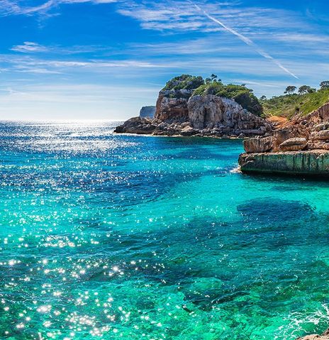 Küste auf der Insel Mallorca