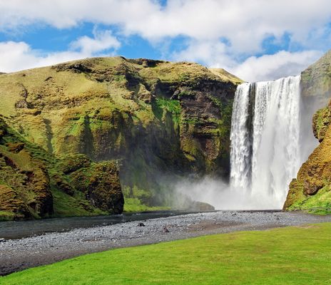 Wasserfall Skogafoss auf Island