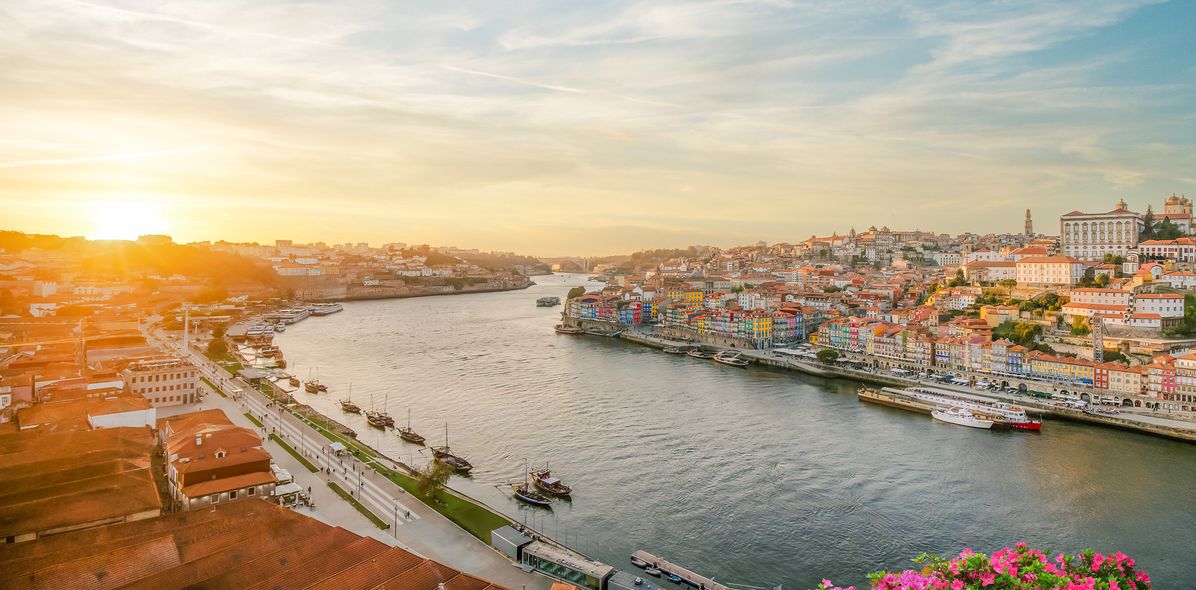 Blick auf die Stadt Porto