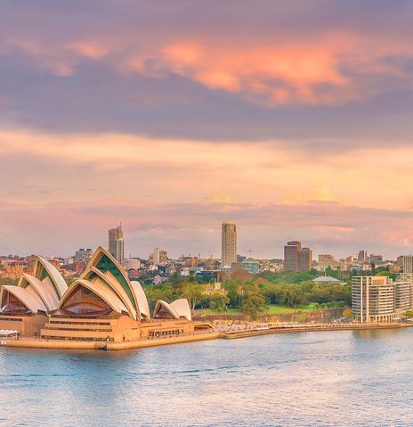 Blick auf die Oper von Sydney, Australien