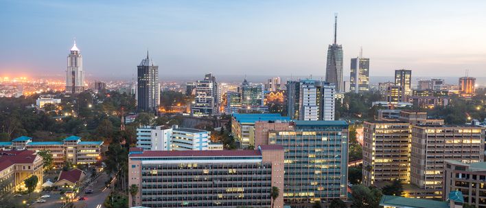 Skyline von Nairobi