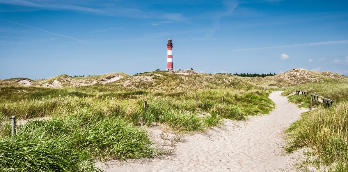 Leuchtturm auf Amrum an der Nordsee