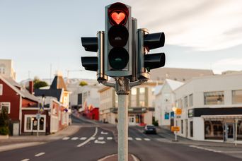 Ampel in Akureyri