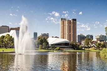 Blick auf Adelaide in Australien