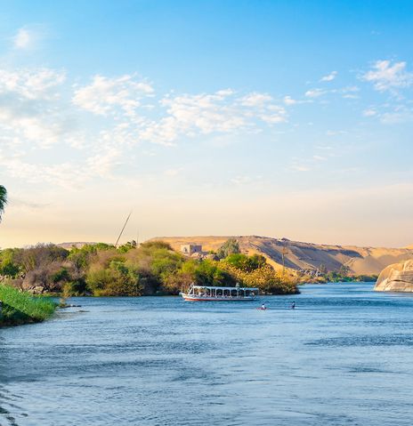 Blick auf den Nil in Ägypten