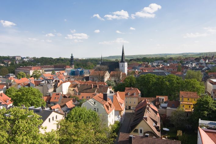 Blick auf die Stadt Weimar