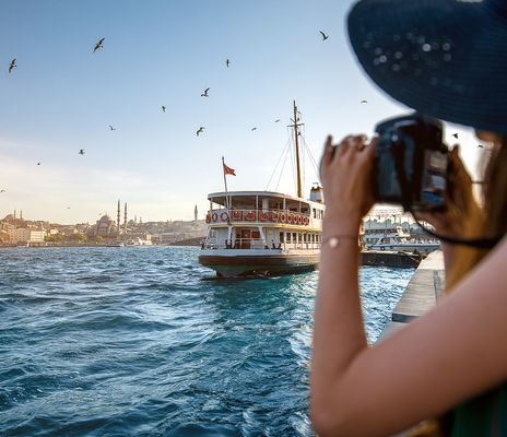 Frau in Istanbul