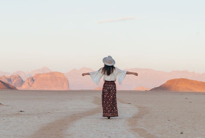 Frau in Jordanien