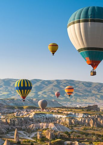 Heißluftballons in Kappadokien