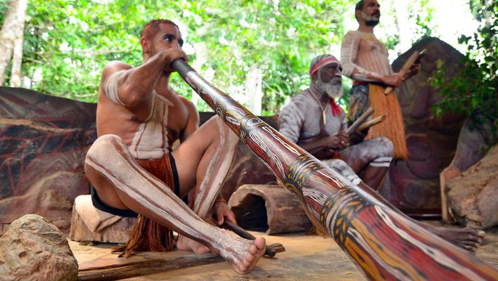 Aborigines machen Musik