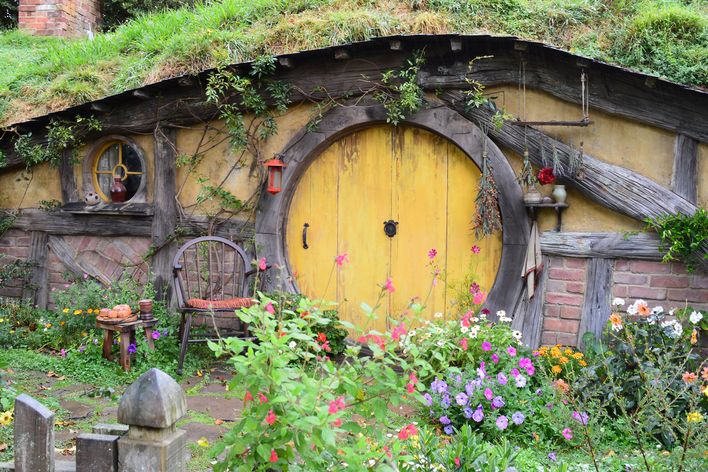 Hobbithaus in Neuseeland