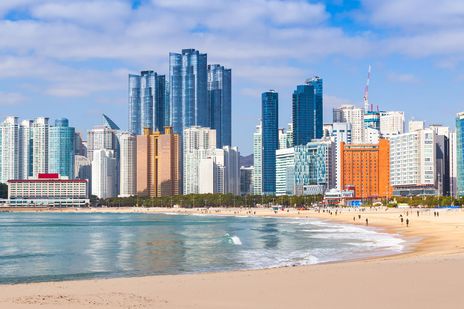 Haeundae Beach in Südkorea