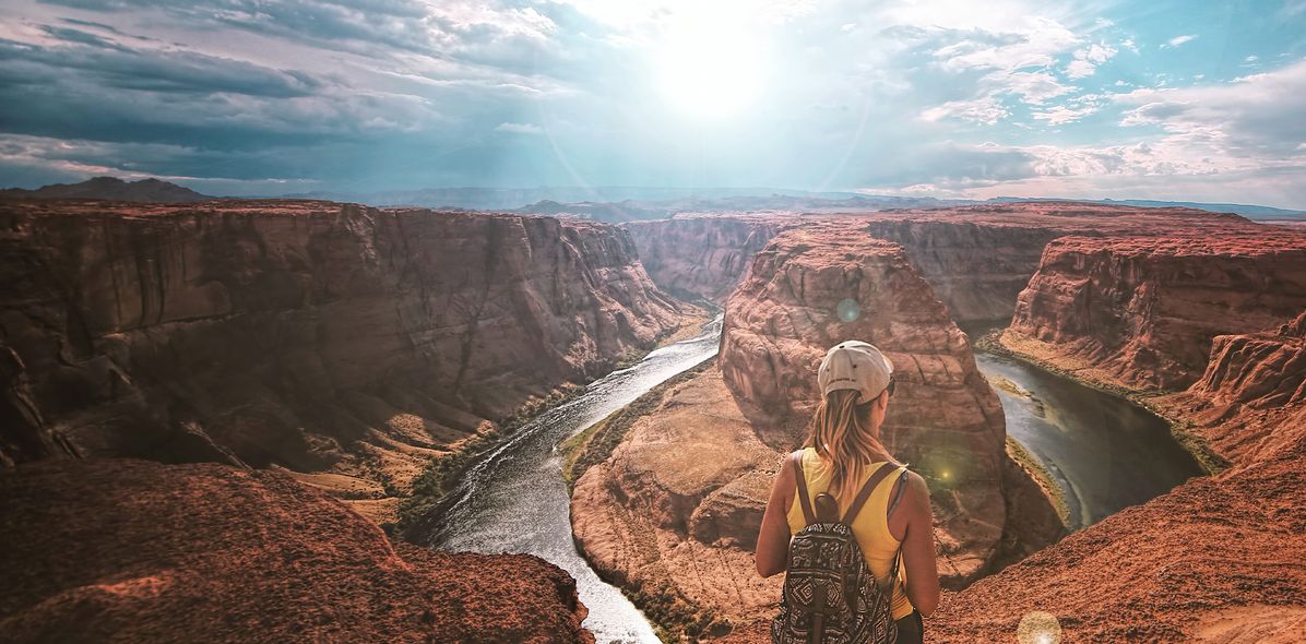 Frau im Grand Canyon Nationalpark