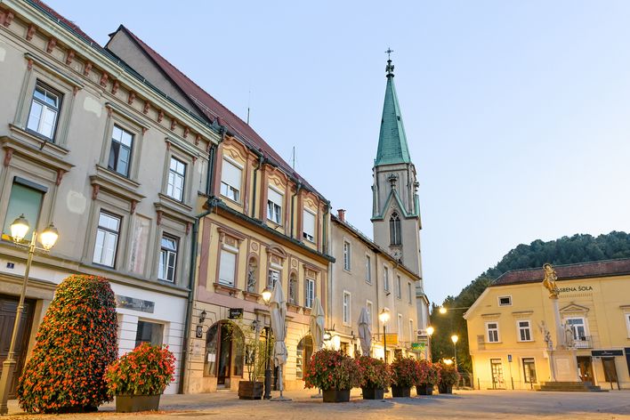 Stadt Celje in Slowenien