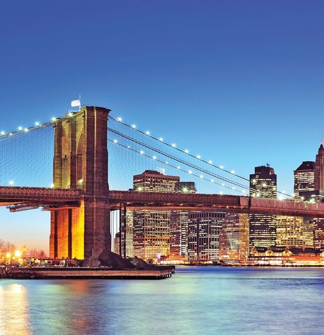 Blick auf Brooklyn Bridge