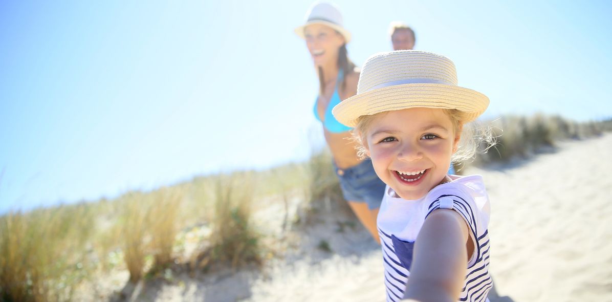 Familie am Strand