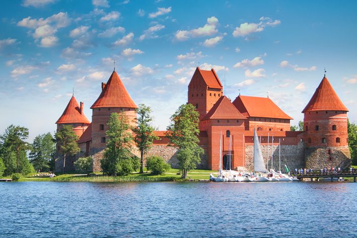 Burg von Trakai im Baltikum