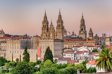 Blick auf Santiago de Compostela
