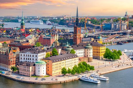 Ansicht auf die Stadt Stockholm