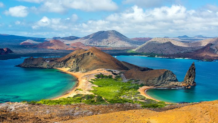 Blick auf die Galápagos-Inseln