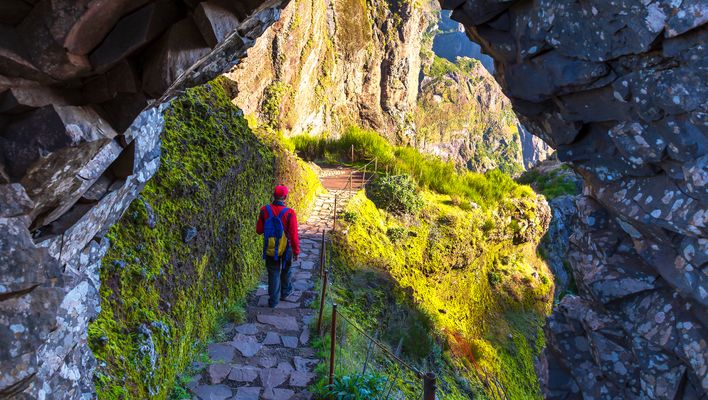 Wanderer auf Madeira