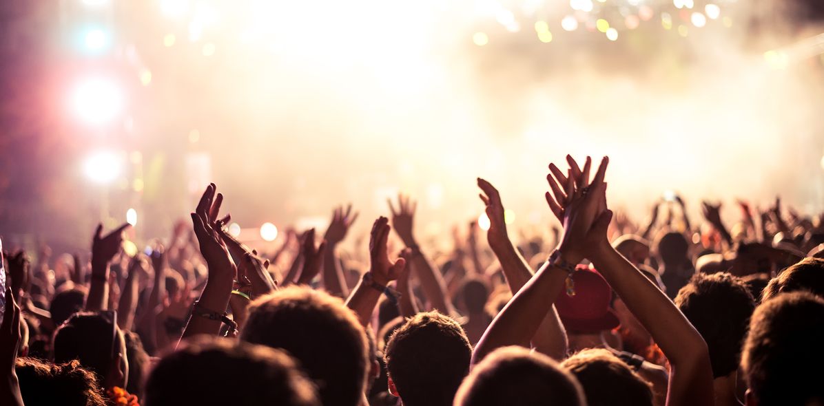 Publikum bei einem Konzert