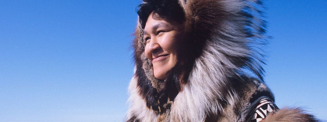 Einheimische Frau in Grönland