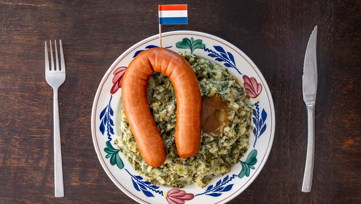 Traditionelles Gericht Stamppot aus den Niederlanden